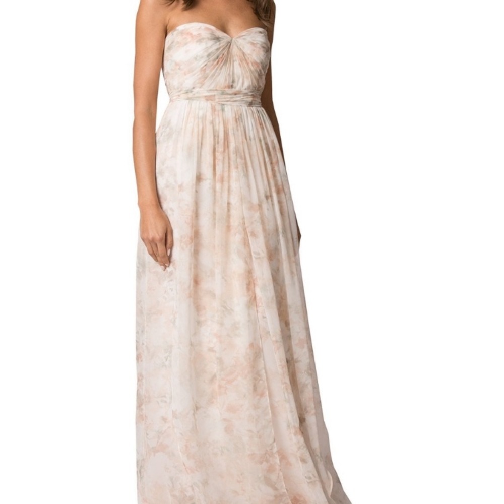 Jenny Yoo floral bridesmaid dress